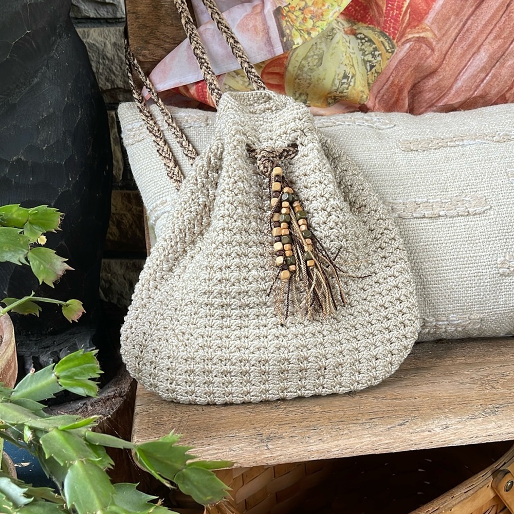 The SAK oatmeal woven purse